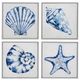 Bassett Mirror 4-Piece Shells Framed Canvas Set-0