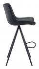 Zuo® Aki Black Set of 2 Bar Chairs-2