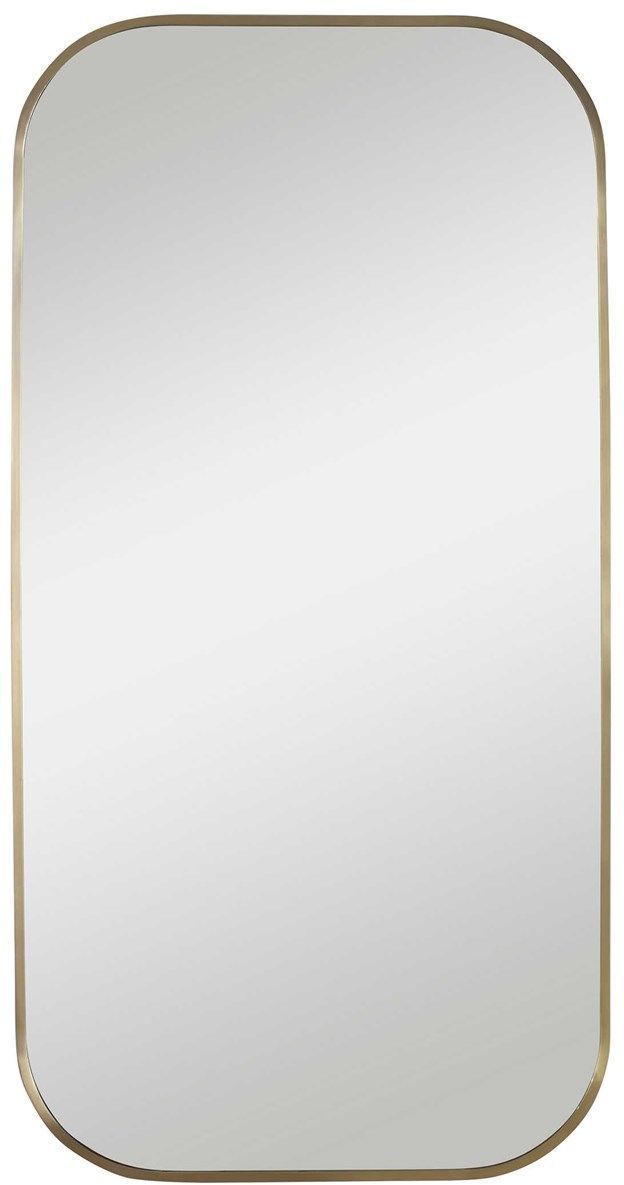 Uttermost® Taft Plated Antique Brass Mirror-0