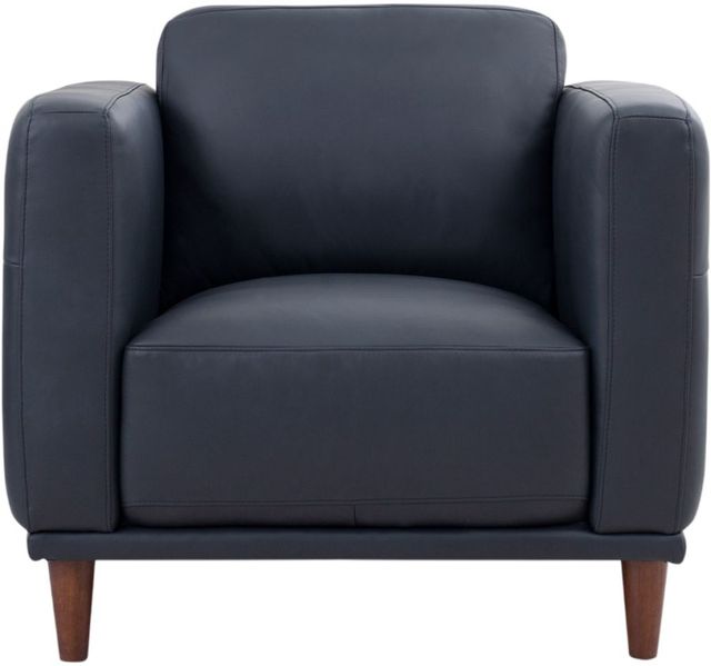 Leather Italia™ Georgetowne Baxter Midnight Blue Chair-0