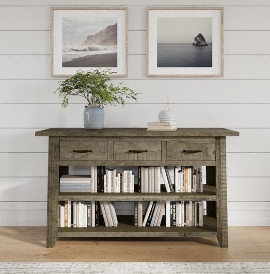 Jofran Inc. Telluride Driftwood Console Sofa Table-1