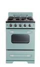 Unique® Appliances Classic Retro 24" Ocean Mist Turquoise Freestanding Natural Gas Range-0