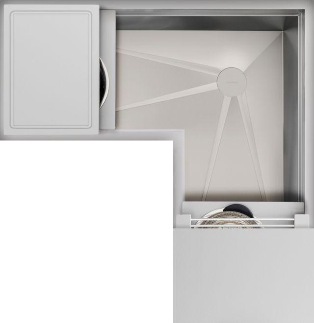The Galley® Exclusive Gray Resin Ideal Corner Workstation 4X4C with Five Tool Culinary Kit-0