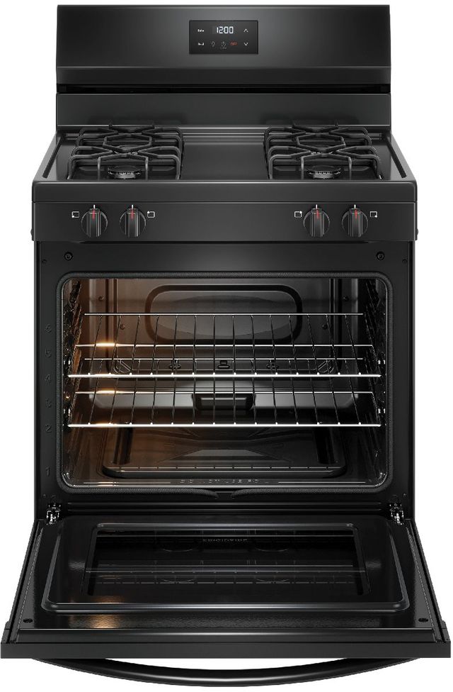 Frigidaire® 30" Black Freestanding Gas Range-2