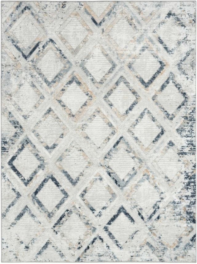 Nourison Home™ Dekor DEK05 Gray Navy 5'x7' Style 2 Area Rug-0