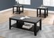 Monarch Specialties Inc. 3 Piece Grey Top and Black Table Set-1