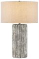 Currey & Company Boudoirs Dark Gray/White Table Lamp-1