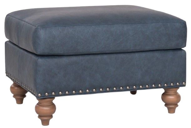 Smith Brothers Customizable 283 Leather Ottoman-0