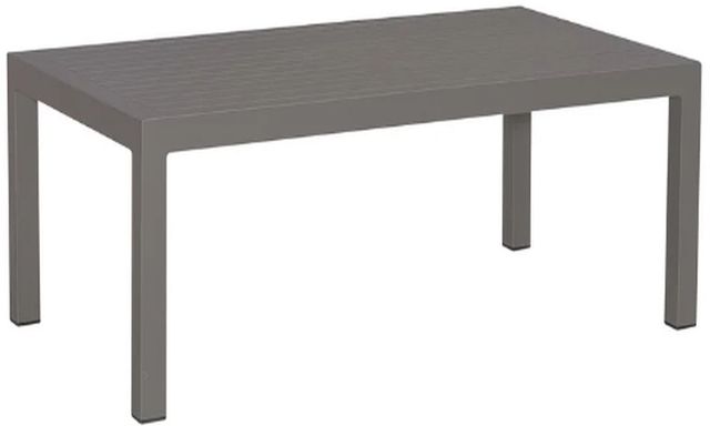 Liberty Furniture Plantation Key Granite Cast Aluminum Outdoor Cocktail Table-0
