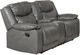 Mazin Furniture Caledon Grey Reclining Loveseat with Center Console-0