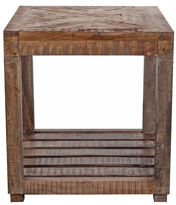 Porter International Designs Gunnison Warm Brown End Table-1