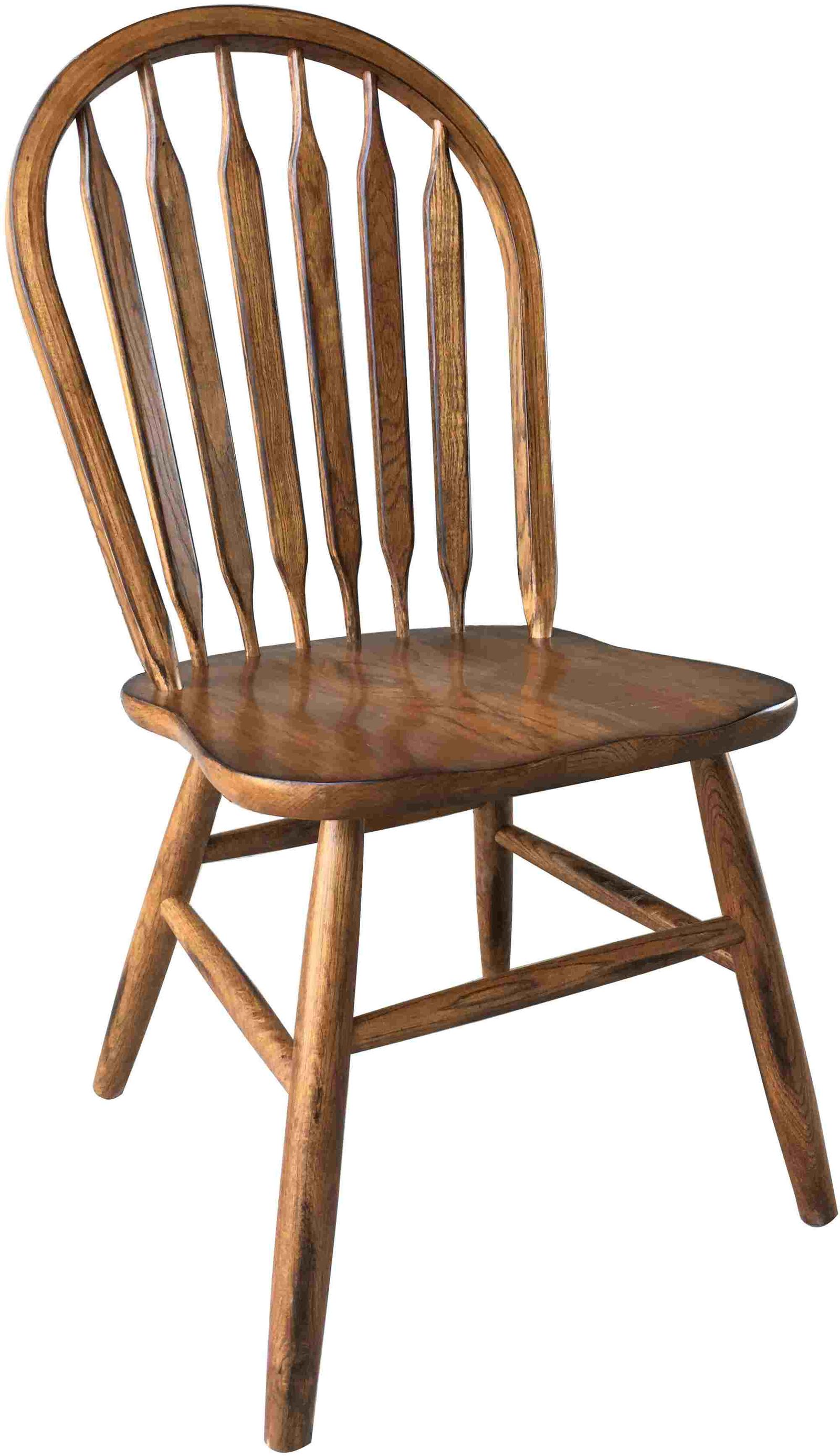 TEI Burnished Walnut Arrowback Side Chair