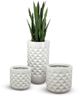 Le Present Pyramid White 15" Planter-2