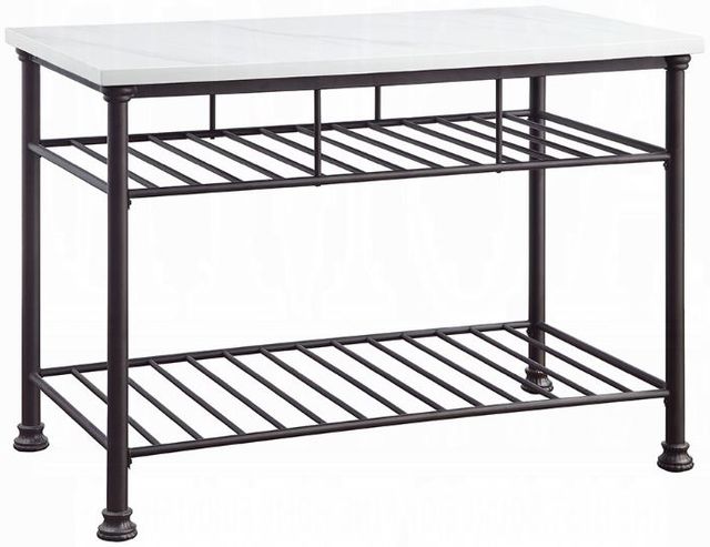 ACME Furniture Freyja Gray/White Kitchen Island-0