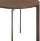 Natuzzi Editions Wire Brown Ash Round Accent Table with Caramel Base-1