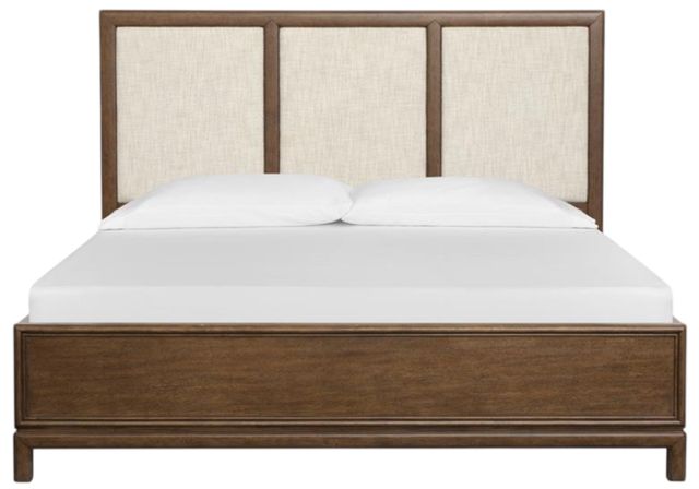 Magnussen Home® Ridgefield Russet Brown/Yukon Queen Upholstered Panel Headboard-1
