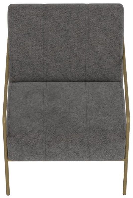 International Furniture Direct Aragon Gray/Gold Arm Chair-3