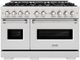 ZLINE Classic 48" Satin Stainless Steel Pro Style Dual Fuel Range-0