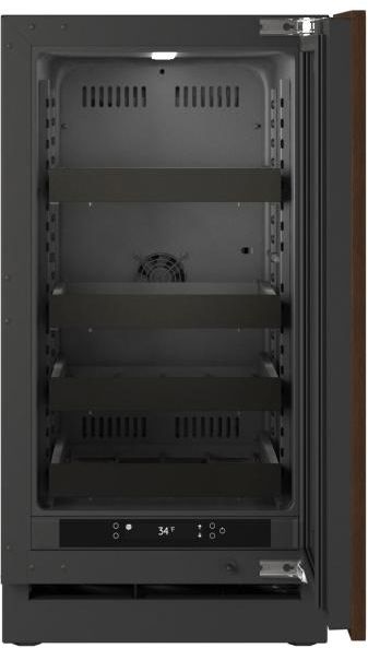 U-Line® Seamless Collection 18" 3.5 Cu. Ft. Panel Ready  Beverage Center with Solid Door-2