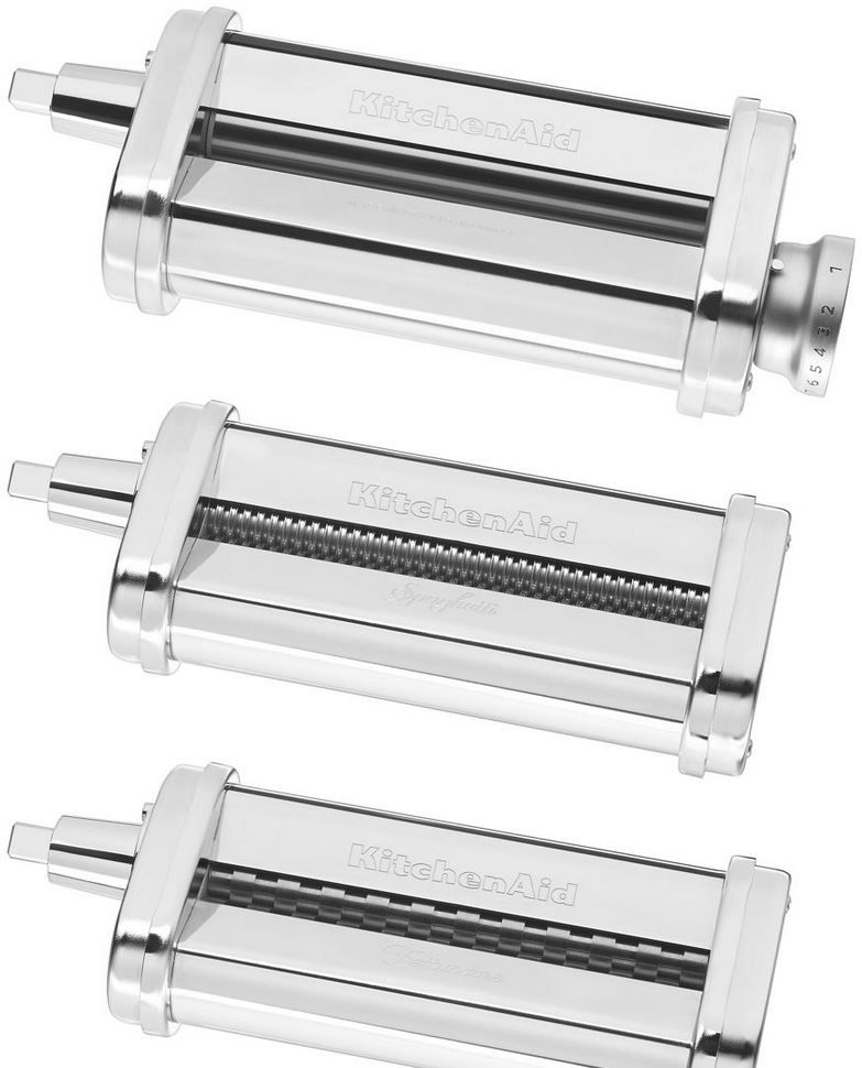 KitchenAid Pasta Roller Stand Mixer Attachment 3Pc Set Noodle Cutter KPRA online Italy