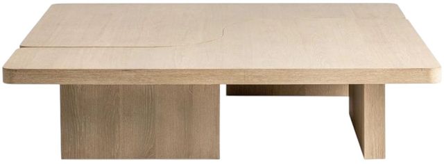 Classic Home Melina 2-Piece Coastal Drift 63" Coffee Table-2