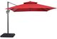 Furniture of America® Hero Red Aluminum/Polyester Outdoor Patio Umbrella and Base-0