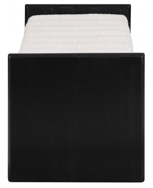 Meridian Furniture Waverly Cream/Black 52" Upholstered Bench-2