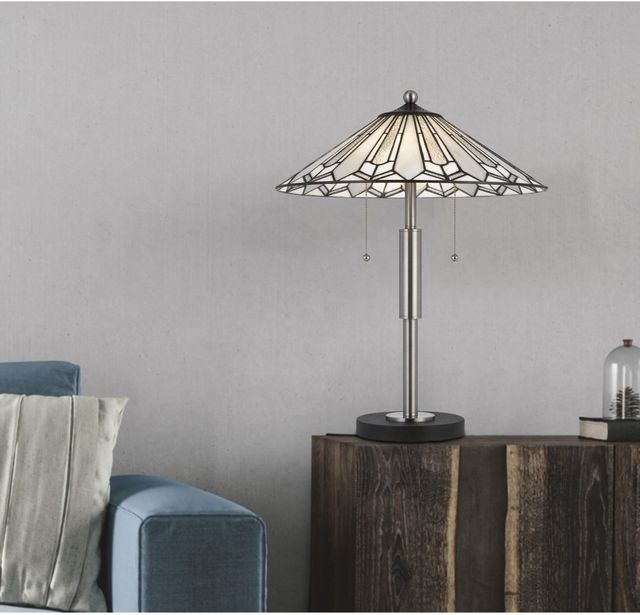 CAL Lighting & Accessories Tiffany Bronze Table Lamp-3