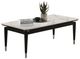 Furniture of America® Maidstone White Coffee Table with Black Base-0