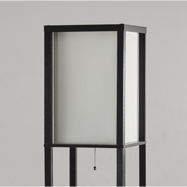 Adesso® Murray Black Three Drawer Shelf Lamp-1