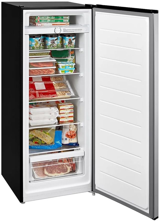 Midea® 6.9 Cu. Ft. Stainless Steel Convertible Upright Freezer -1