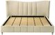 Coaster® Evelyn Ivory Queen Upholstered Platform Panel Bed-2