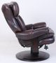 BarcaLounger© Roscoe Plymouth Mahogany Pedestal Recliner and Ottoman-2