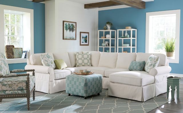 Craftmaster® Customizable Soft Haven Upholstered Sectional-1