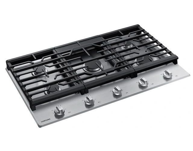 Samsung 36" Stainless Steel Gas Cooktop with Cast Iron Grates-1