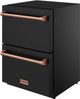 Thor Kitchen Gordon Ramsay Collection 24” 5.4 Cu. Ft. Anti-Fingerprint Black Built-In or Freestanding Under the Counter Refrigerator Drawer with Rose Gold Handle-3