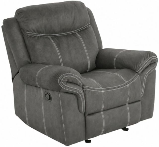 American Wholesale Furniture Knoxville Gray Manual Glider Recliner-0