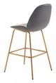 Zuo® Siena Gray and Gold Set of 2 Bar Chair-3