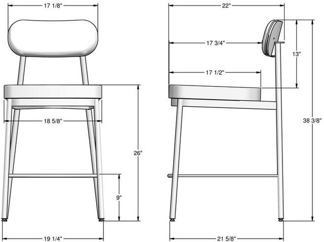 Amisco Customizable Orly Counter Stool-2