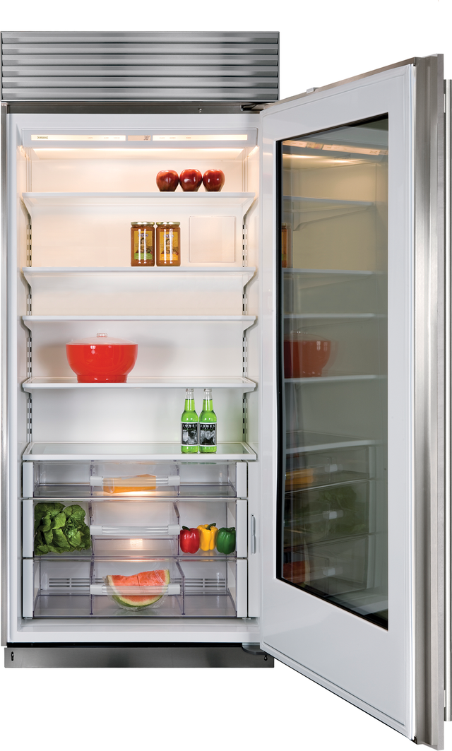 Sub-Zero® 23.3 Cu. Ft. Stainless Steel Built In Refrigerator-1
