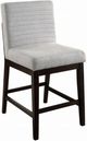 ACME Furniture Edwyn 2-Piece Espresso/Gray Upholstered Counter Height Dining Stool Set-0