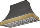 AGA Cascade 48" Slate Wall Mounted Range Hood  with Antique Brass Trim-0