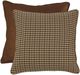 HiEnd Accents Clifton Suede/Twill Plaid Cotton Reversible Euro Sham-0