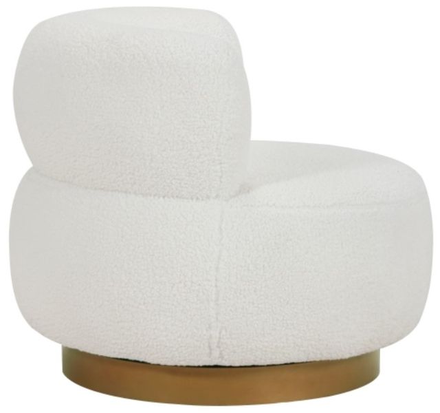 Homelegance® Novella White Swivel Chair-3