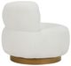 Homelegance® Novella White Swivel Chair-3