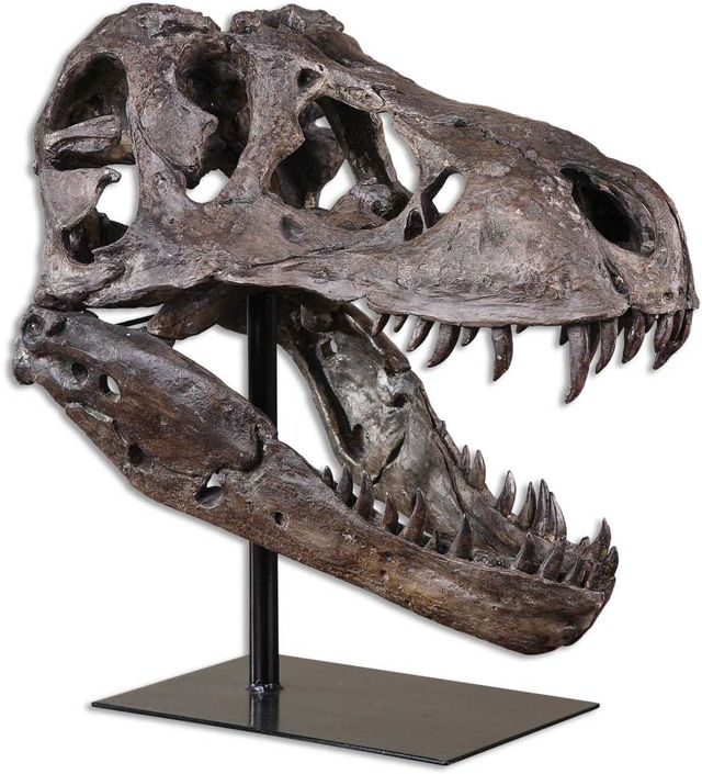 Uttermost Metallic Chestnut Brown Tyrannosaurus Sculpture-0