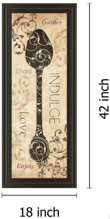 Classy Living Dee Dee Indulge 18" Wall Art-2