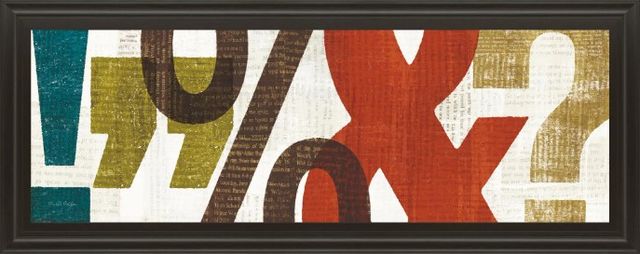 Classy Art Punctuated II by Micheal Mullan Wall Art-0