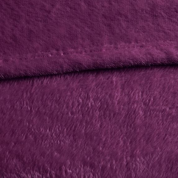 Olliix by Intelligent Design Microlight Plush Purple King Oversized Blanket-1