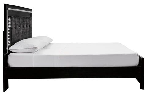 Signature Design by Ashley® Kaydell Black Upholstered King Panel Bed-2